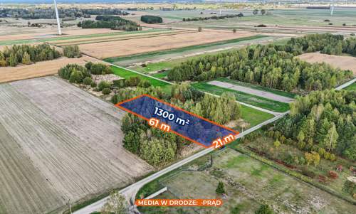 Działka budowlana w spokojnej okolicy 1300m2