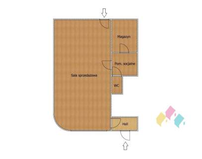 Atrakcyjny lokal, 82 m2, parter, witryna