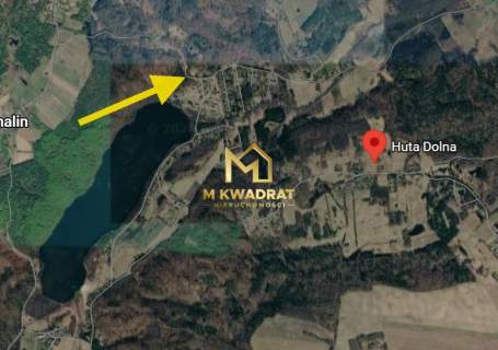 Działka nad jeziorem na Kaszubach - Huta Dolna
