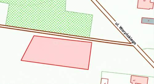 Działka 1182m2 w centrum Skierniewic - Waryńskiego