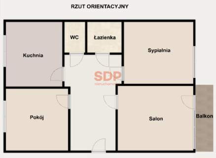 Trzy pokoje z dużym balkonem na Różance we Wrocławiu