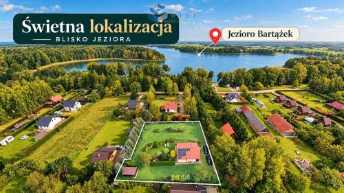 Dom całoroczny 70 m 100 m od jeziora