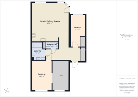 Apartament 3-4 pokoje w standardzie Premium
