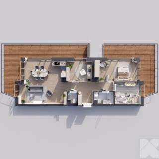 Sunrise Park Mieszkanie nr 4.6 4 pokoje 85,79 m2 balkon 
