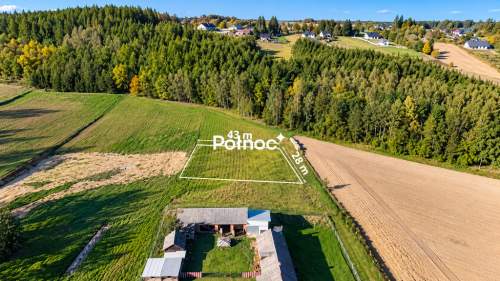 Działka z WZ przy lesie   Majdanek, gm. Tomaszów Lubelski