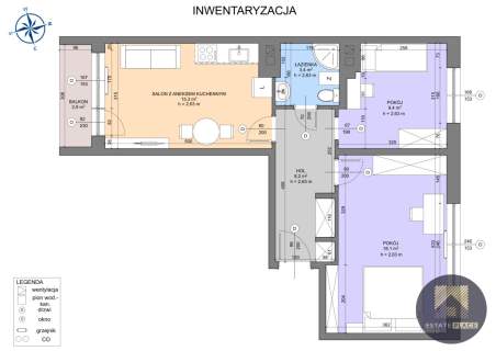 Mieszkanie na sprzedaż, 55 m2, Warszawa