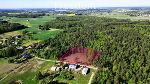 Działka 3000 m z lasem i mediami Wilczany