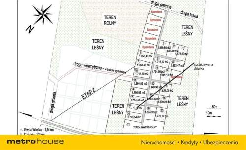 Leśna działka w kompleksie, pow. 1770 m 