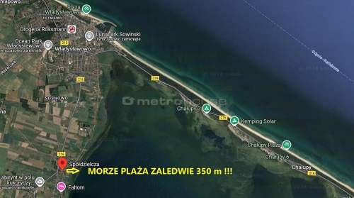 DZIAŁKA Z DOMKIEM LETNISKOWYM BARDZO BLISKO MORZA