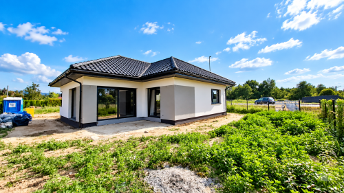 Nowoczesny dom parterowy 103 m - KĘTY Małopolska