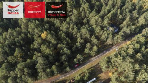 Borsk Działka 1380 m z projektami 2 domków letniskowych