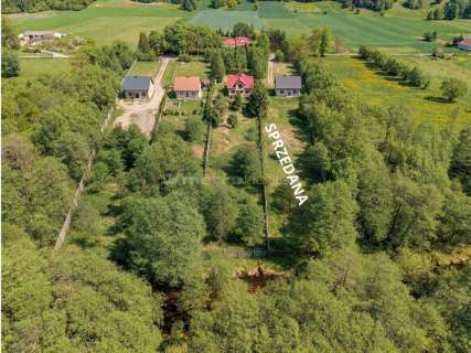 Działki z linią brzegową Czarnej Hańczy