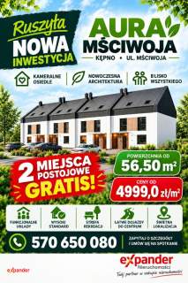 Nowa Inwestycja - Kepno, Mściwoja- mieszkanie 56,50m2 z ogródkiem