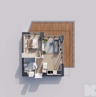 Sunrise Park Mieszkanie nr 2.1 2 pokoje 32,56 m2 balkon