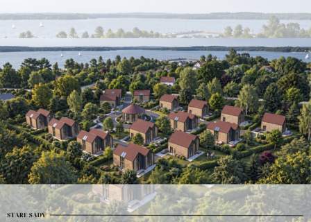 Działka Mazury koło Mikołajek z koncepcją 15 domów