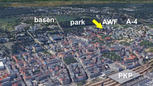 BEZ PROWIZJI, obok Parku Kościuszki i AWF-u