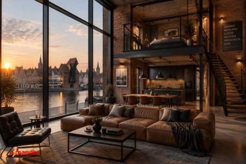 Luksusowy Apartament nad Motławą Taras i Ogród Zimowy Młody Gda