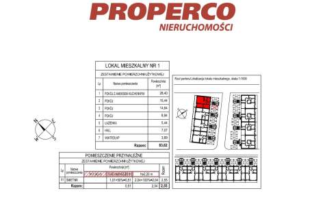 Apartament, 4 pok., 83,62 m2, Kielce, Maciejówka