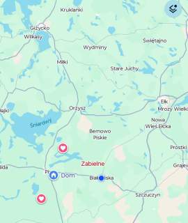 Działka siedliskowa w Zabielne 4 km od jeziora Roś Mazury
