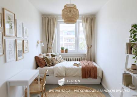 Duży potencjał aranżacyjny 3 pokoje Balkon