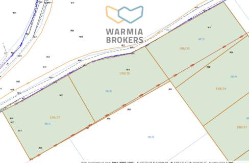 Kronowo - działka z WZ 1533 m w otoczeniu lasów i łąk