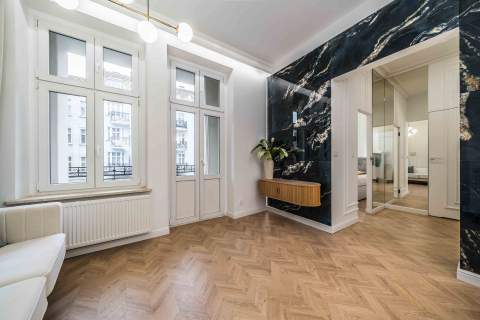 Urządzone dwa pokoje balkon kamienica Wilda