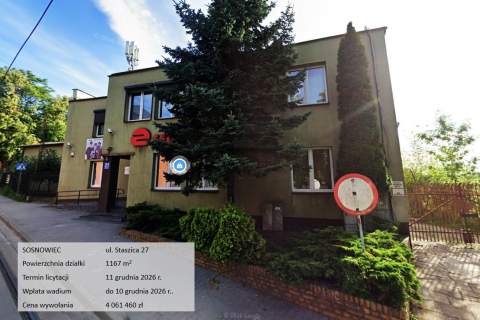 Licytacja, budynek usługowo-biurowy, Śląsk