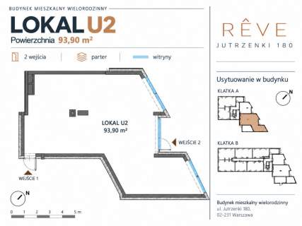 Lokal usługowy 94 m z dużymi witrynami