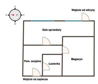 Lokal z witryną przy ul. Piotrkowskiej