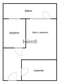 2 pokoje Balkon AC Turystyczna