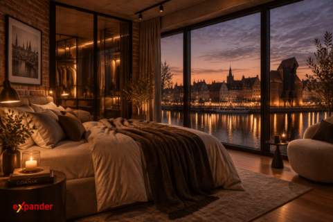 Luksusowy Apartament nad Motławą Taras i Ogród Zimowy Młody Gda