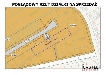 Działka z możliwością podziału na3 działki