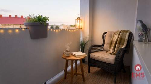 Dwa oddzielne pokoje, balkon, Centrum