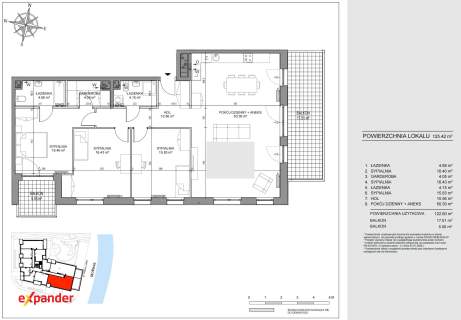 Apartament 4 pokojowy - pierwsza linia brzegowa Motławy