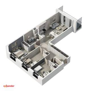 NOWA INWESTYCJA 4 pokoje balkon 76,85 m2 os. Mokre