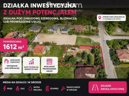 Białołęka Ostródzka 1610 m potencjał zabudowy szeregowej