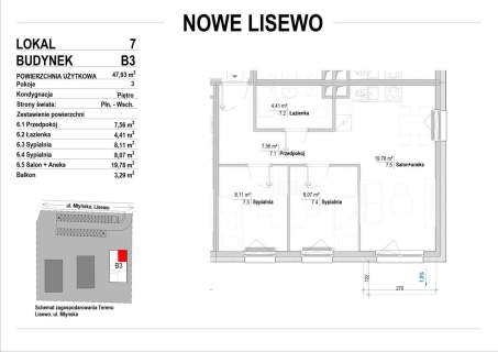 Mieszkanie - Lisewo Nowe Lisewo