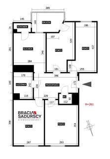 64m2 4 pok os kuchnia balkon Bronowice