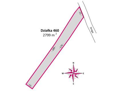 Przestronna, uzbrojona działka 28 ar z potencjałem budowlanym...