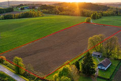 Działka rolna 2,60 ha   Łęki Górne - gm. Pilzno 