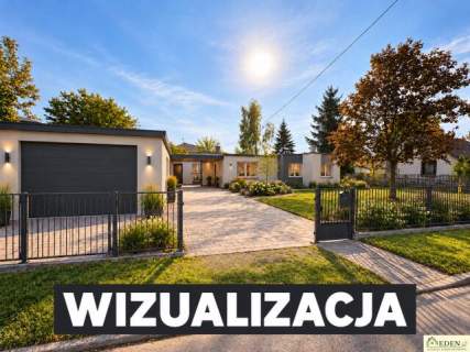 Działka z dwoma domami i garażem - centrum Łukowa