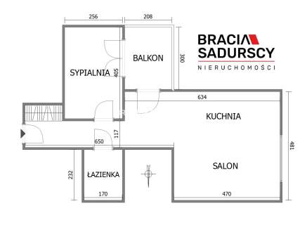 Przestronne, jasne 2 pok. mieszkanie ul. Pszczelna