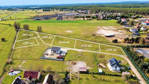 Działka budowlana na sprzedaż, 1136 m2, Nowiny Wielkie