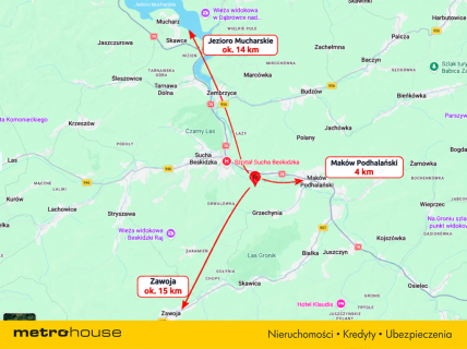 Działka budowlana na sprzedaż, 2100,26 m2, Grzechynia