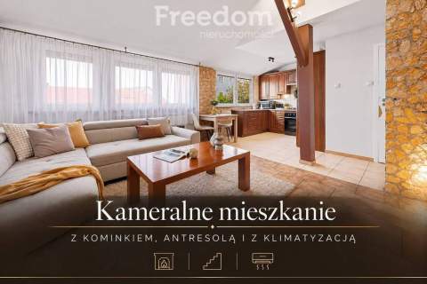 Mieszkanie 3-pokojowe z kominkiem i antresolą