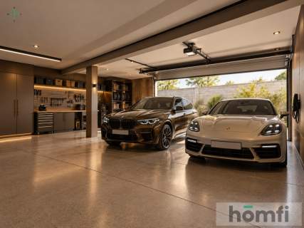 Nowoczesny design z betonu 2 tarasy 248 m2
