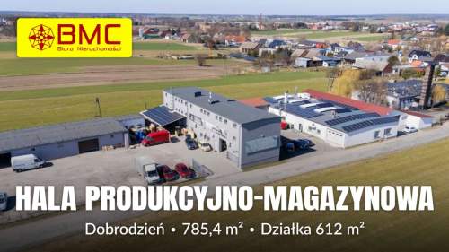 Hala magazynowa 785m2 Dobrodzień