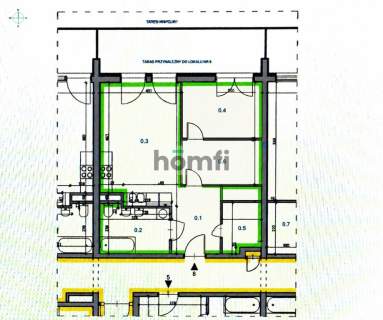 3 pokoje z tarasem w nowoczesnym apartamentowcu