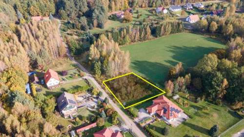 Barczewo-Ruszajny, działka budowlana pod lasem, MPZP