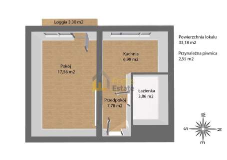 Mieszkanie na sprzedaż, 33,18 m2, Kraków